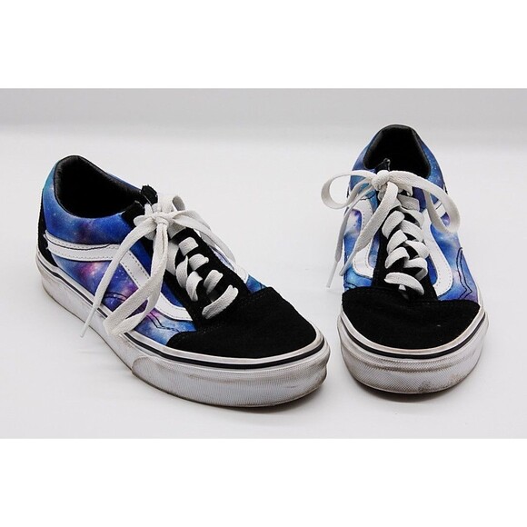Vans Skate Off The Woman Sz 6 Men 4.5 Sneakers Black/Blue Style Code 721356 GUC - Picture 1 of 7